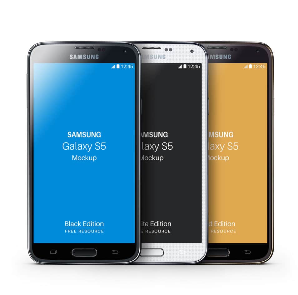 Samsung Galaxy S5 PSD Mockup