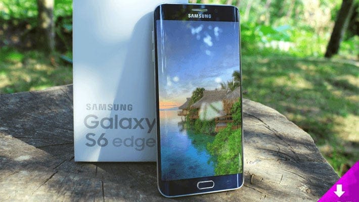 Samsung Galaxy S6 Edge Box Mockup