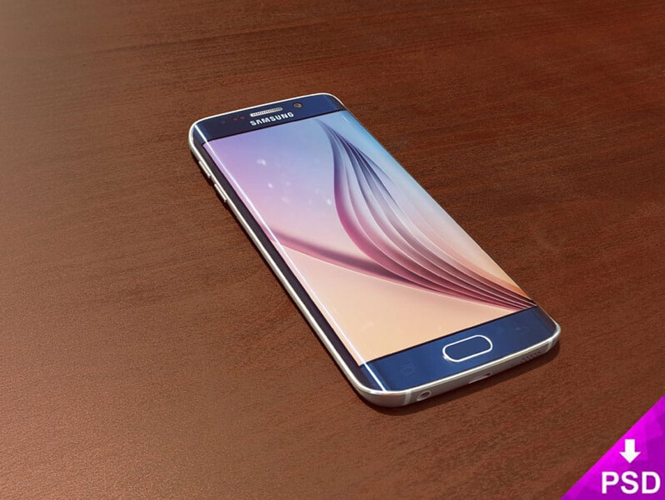 Samsung Galaxy S6 Edge Mockup