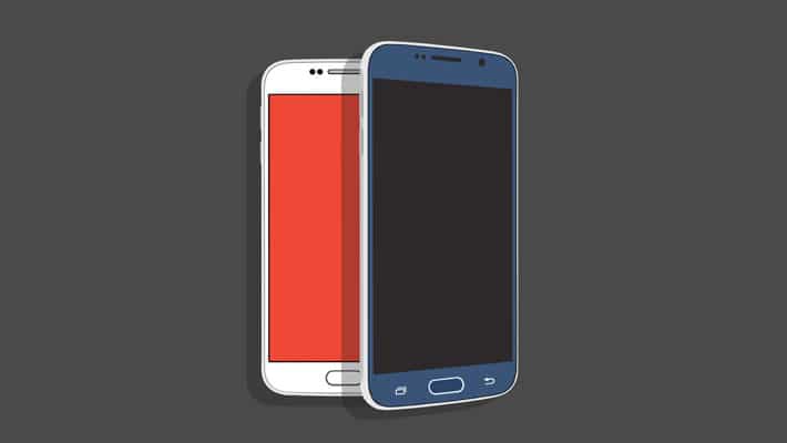 Samsung Galaxy S6 Flat PSD Mockup