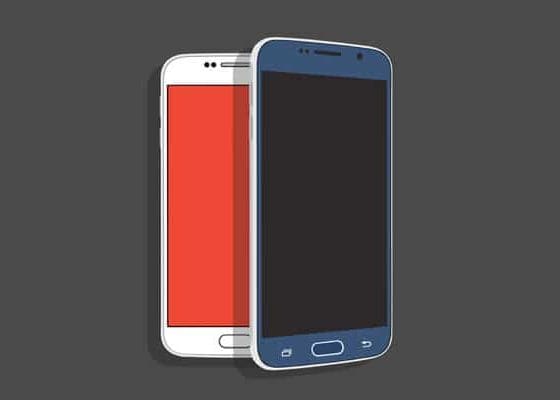Samsung Galaxy S6 Flat PSD Mockup