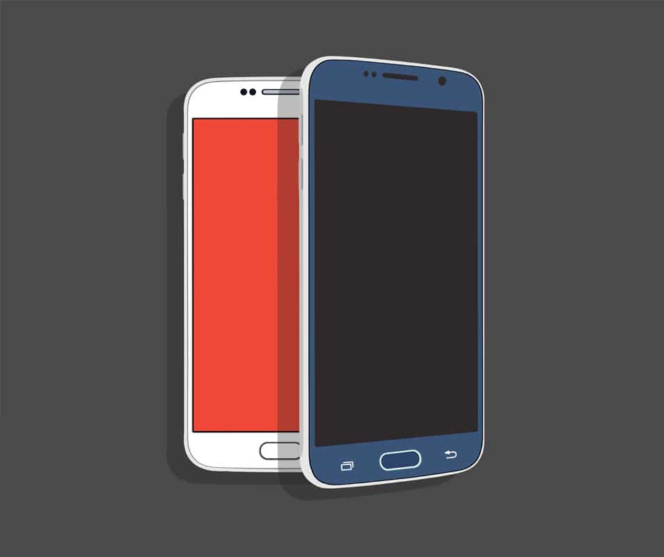 Samsung Galaxy S6 Flat PSD Mockup