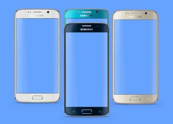 Samsung Galaxy S6 PSD Mockup
