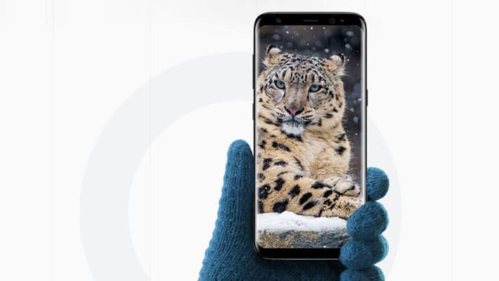 Samsung Galaxy S8 In Hand Mockup