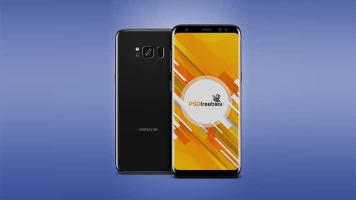 Samsung Galaxy S8 Mockup Free PSD