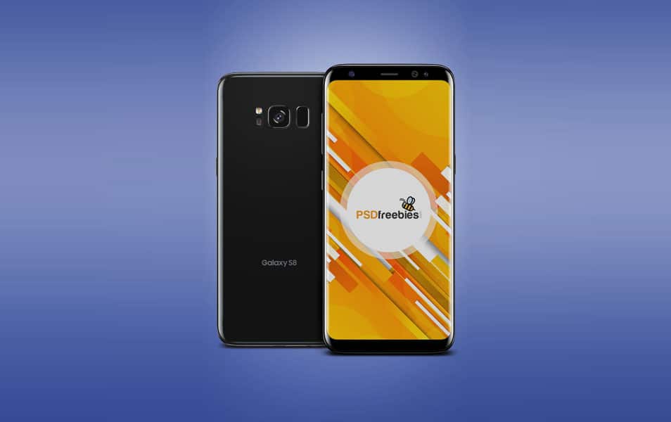 Samsung Galaxy S8 Mockup Free PSD