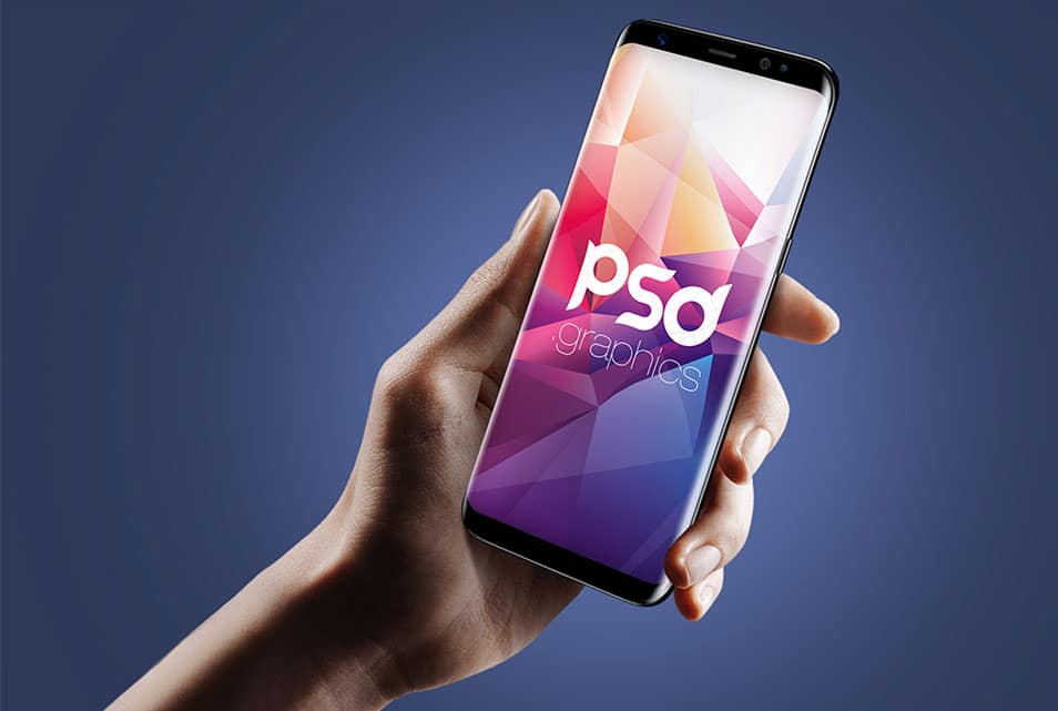 Samsung Galaxy S8 Mockup Free PSD