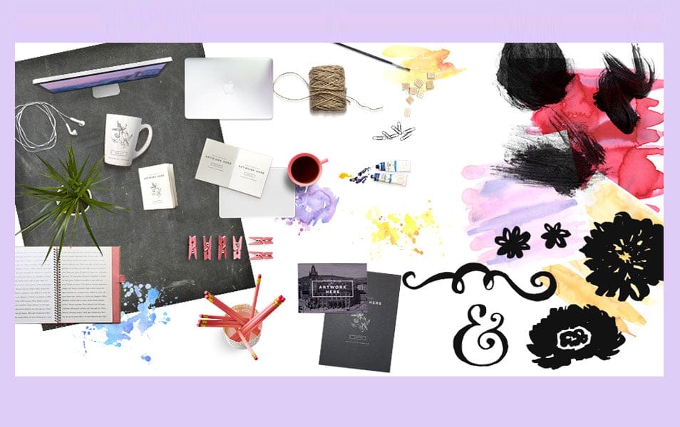 Scene Creator Items, Watercolour Graphics Pack