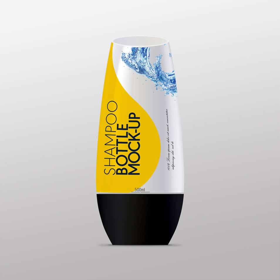 Shampoo Bottle Mockup PSD Template