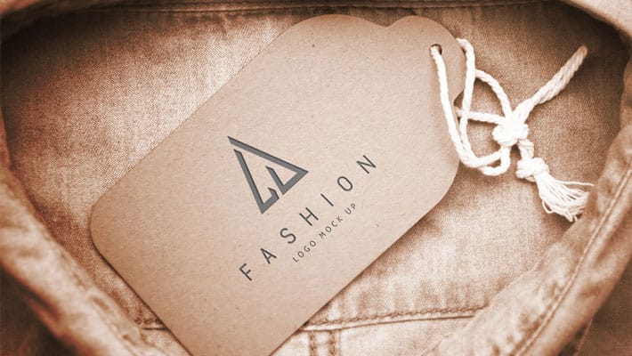 Shirt Collar Tag Mockup