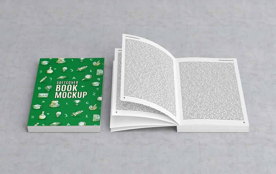 Softcover Book Mock-Up