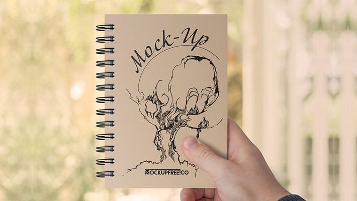 Spiral Book PSD Mockups