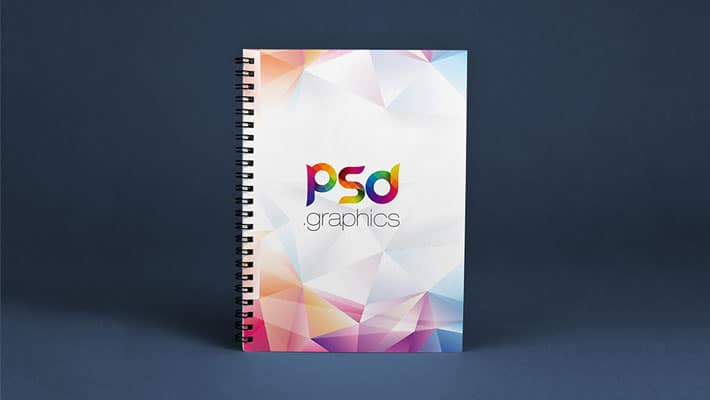 Spiral Notebook Mockup Free PSD