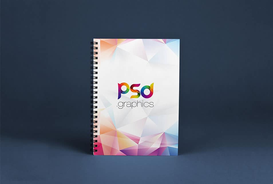 Spiral Notebook Mockup Free PSD