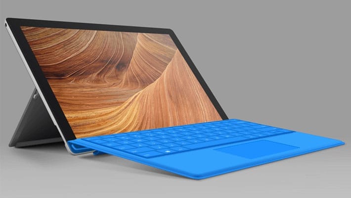 Surface 4 Pro Tablet Mockup