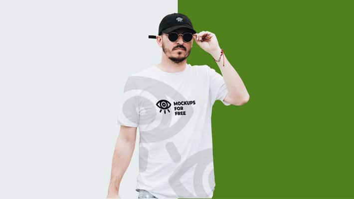 T-Shirt & Cap Mockup