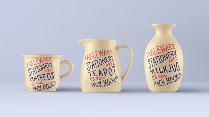 Tableware PSD Mockup