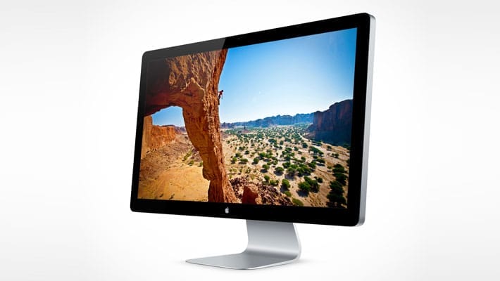 Thunderbolt 27 inch Apple Cinema Display Mockup