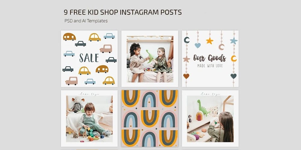 Toy Shop Instagram Post Templates