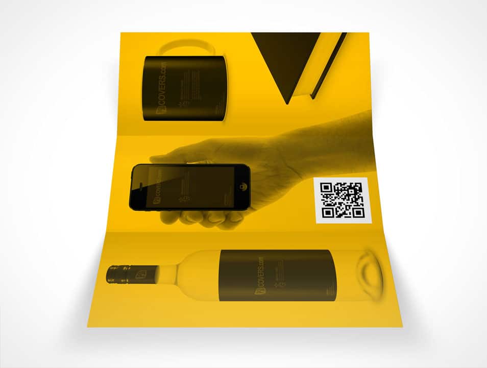 Tri-Fold Letter Brochure Mockup