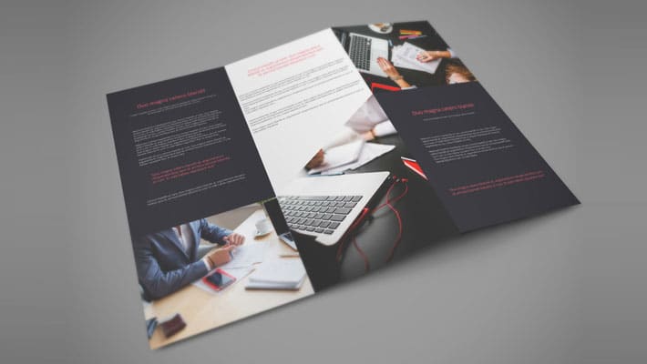 Tri Fold PSD Mockup