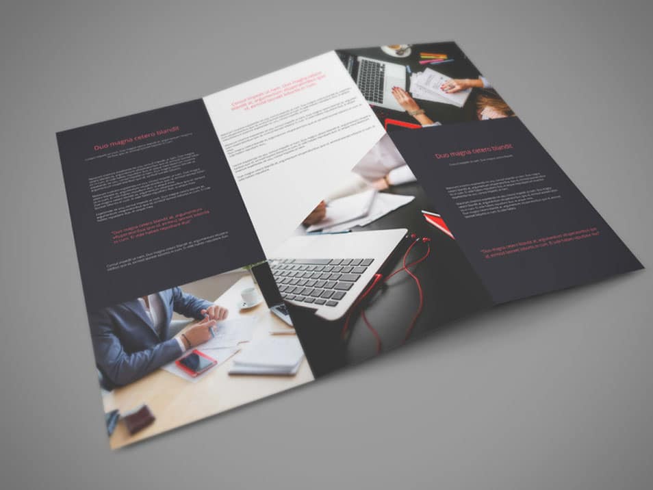 Tri Fold PSD Mockup