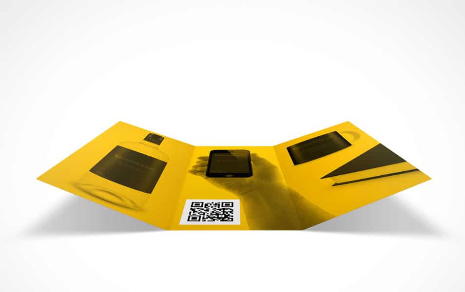 Tri-fold 3 Panel Brochure Mockup