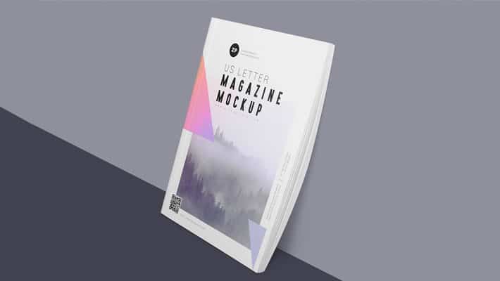 Two Free US Letter Magazine Mockups