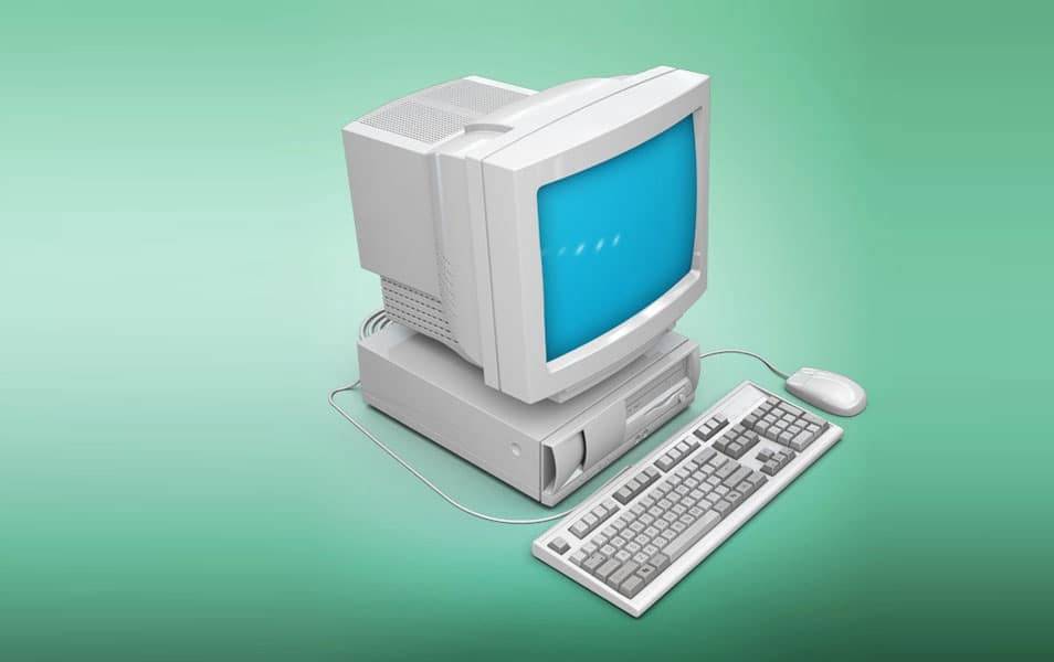 Vintage Computer Mockup