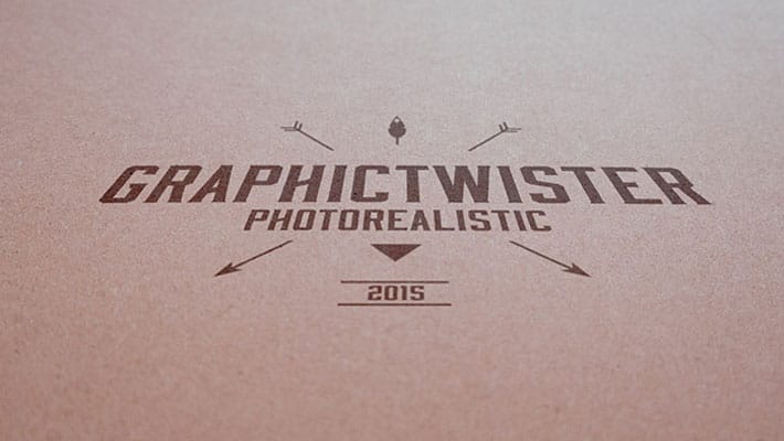 Vintage Paper Logo MockUp