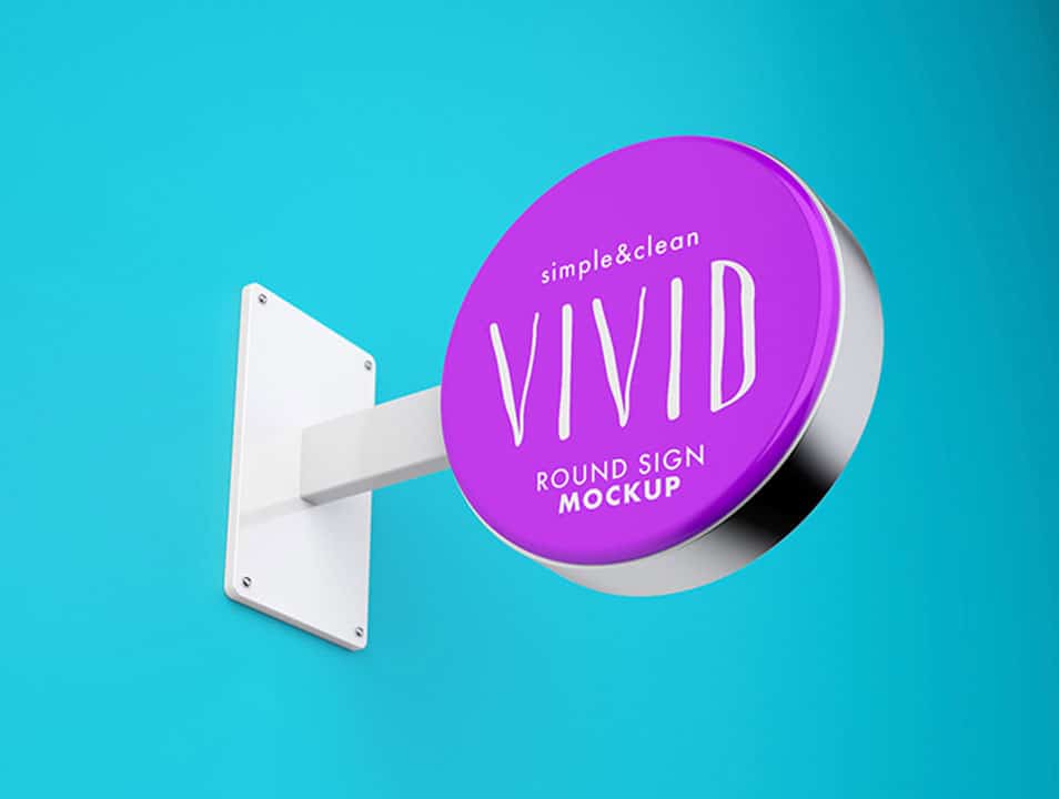 Vivid & Clean Sign Mockup