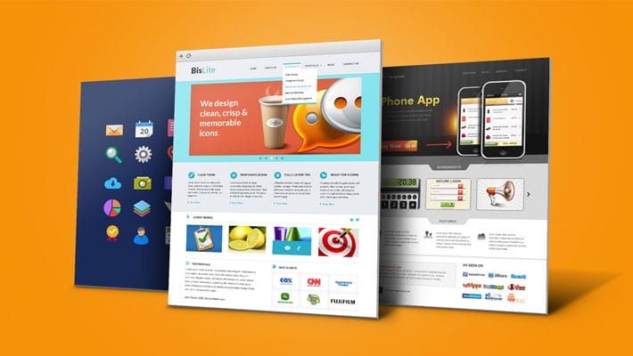 Website & iPhone 5 3D Display Mockups