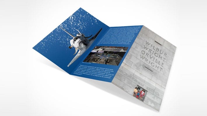 Horizontal TriFold Brochure Mockup