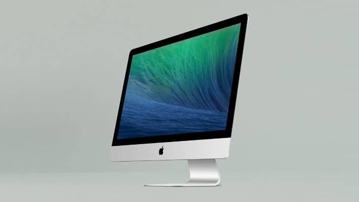 iMac Retina Display PSD Mockup