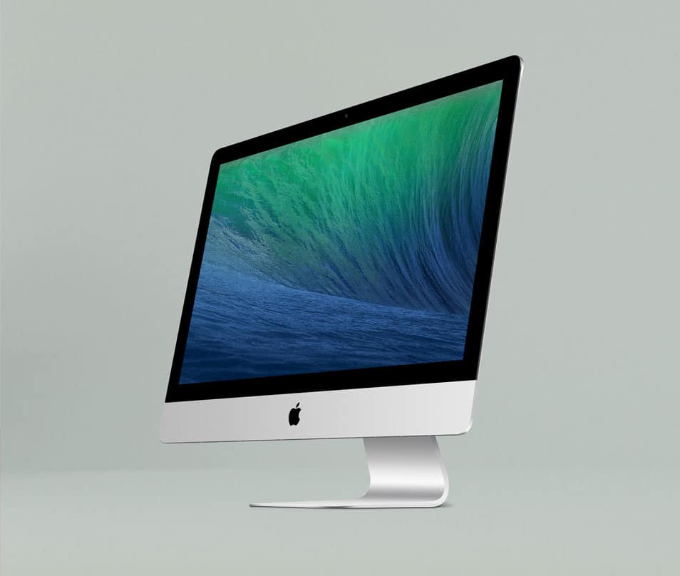 iMac Retina Display PSD Mockup