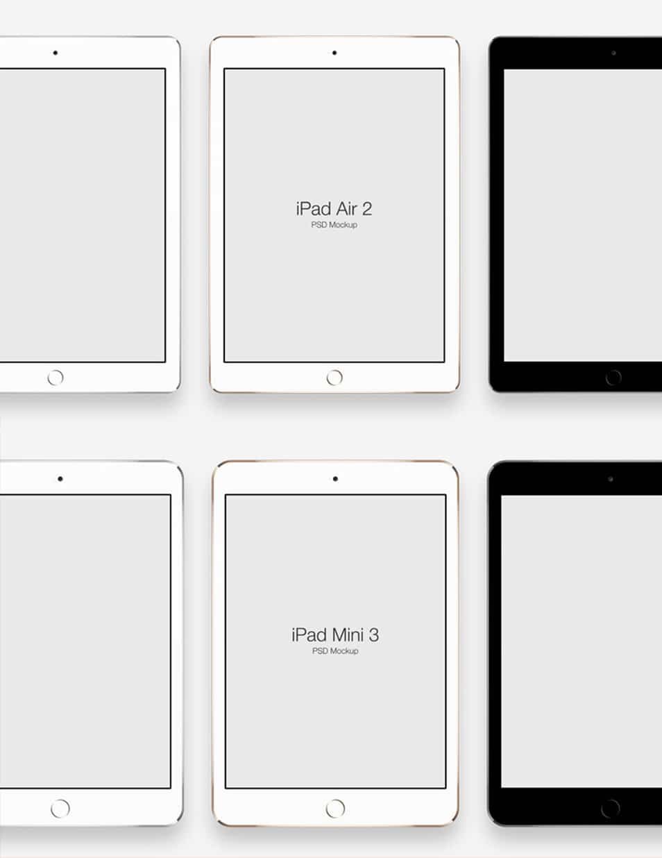 iPad Air 2 & iPad Mini 3 Mockups
