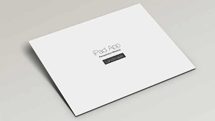 iPad App Perspective Mockup