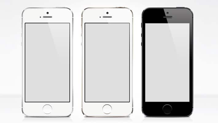 iPhone 5S Free PSD Mock-up