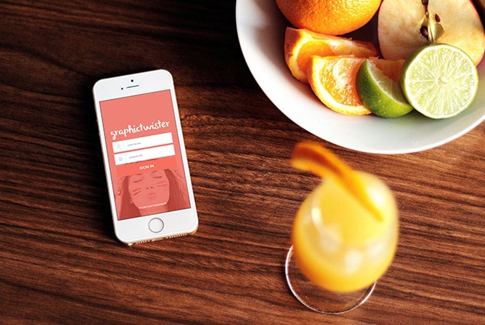 iPhone 5S Fruit MockUp