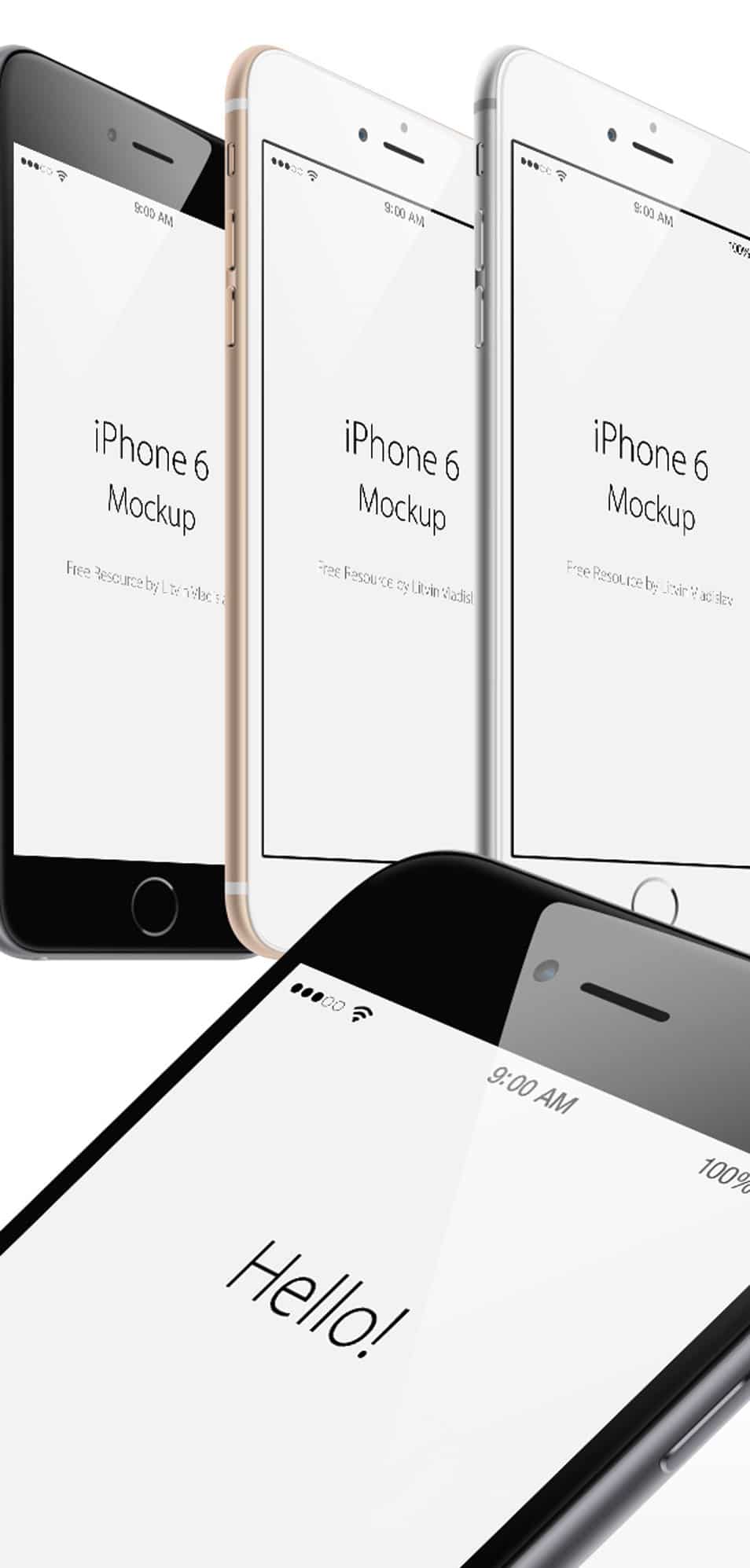 iPhone 6 Plus Angle View MockUp
