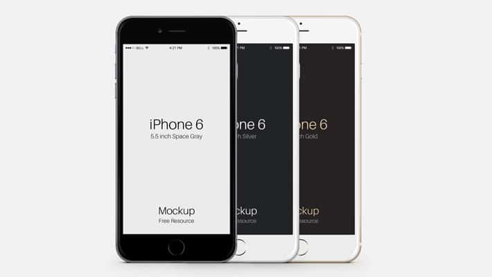 iPhone 6 Plus PSD Vector Mockup