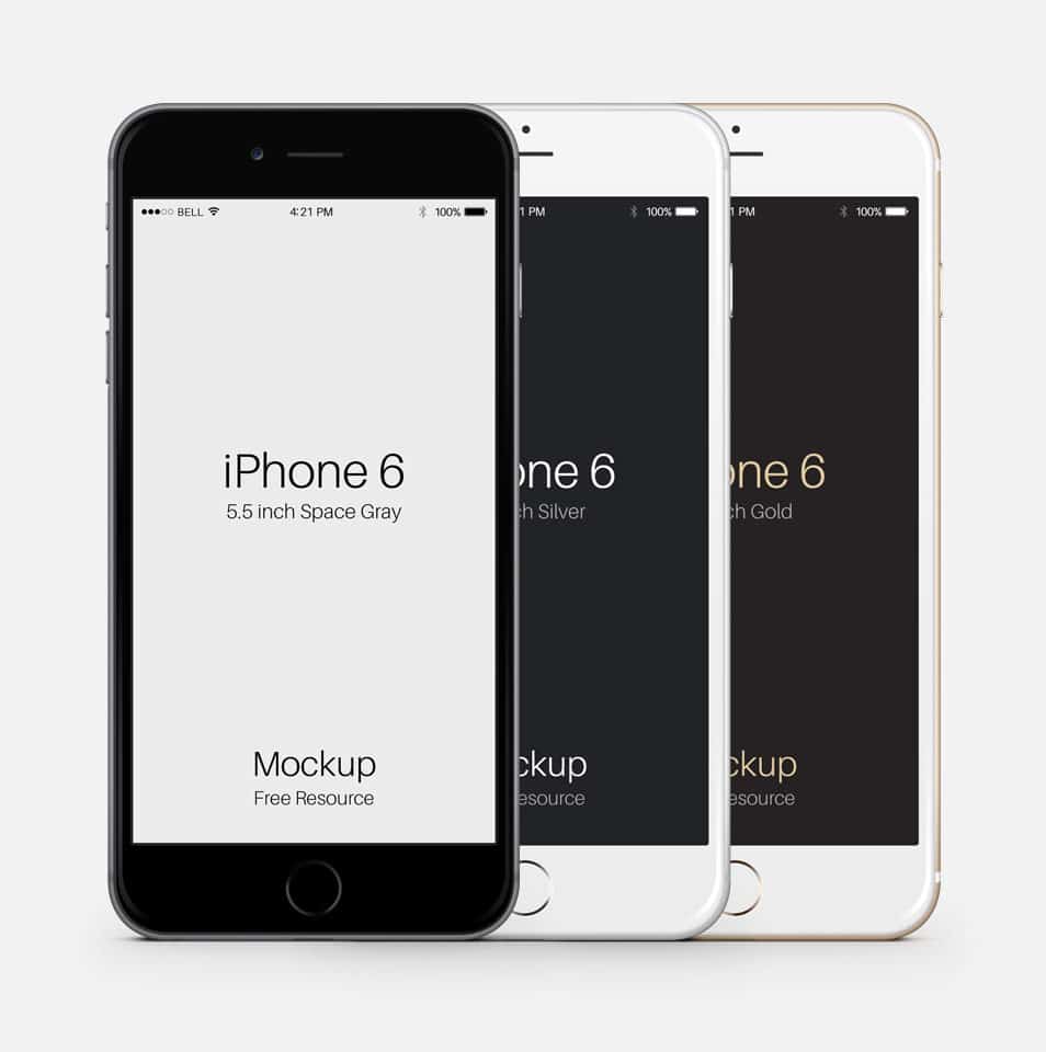 iPhone 6 Plus PSD Vector Mockup