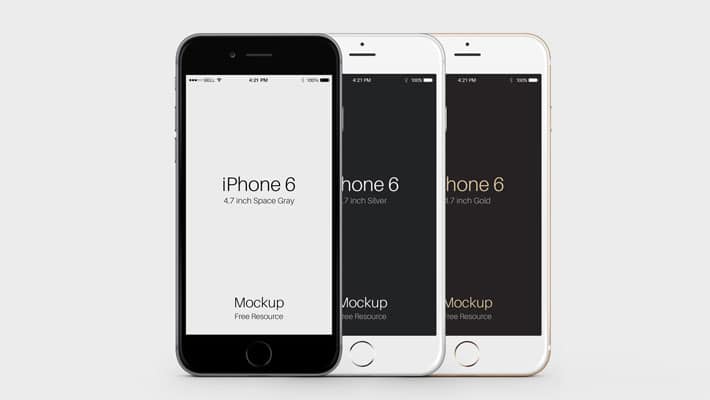 iPhone 6 PSD Vector Mockup