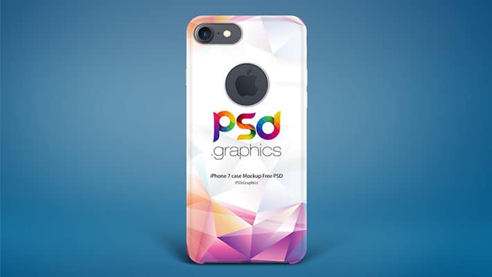 iPhone 7 Case Mockup Free PSD