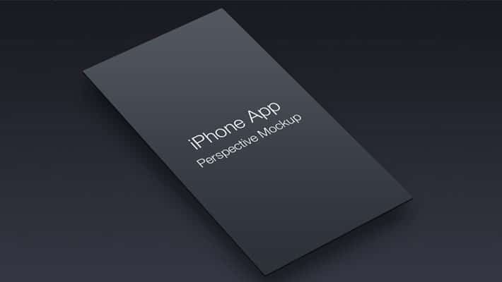 iPhone App Perspective Mockup