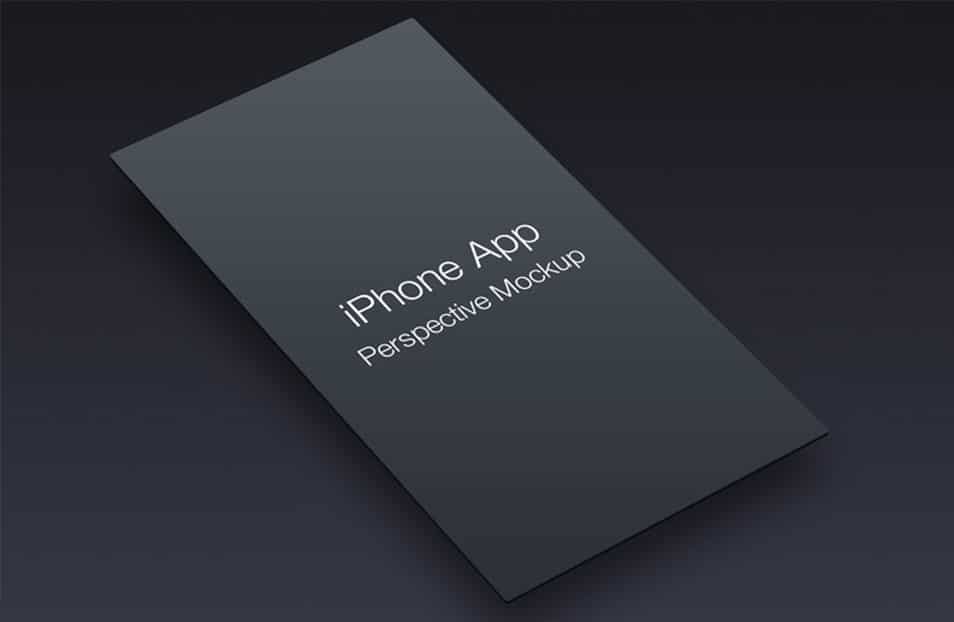 iPhone App Perspective Mockup