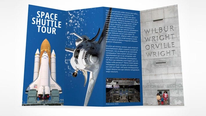 4 Panel Accordion Flyer Mockup Template