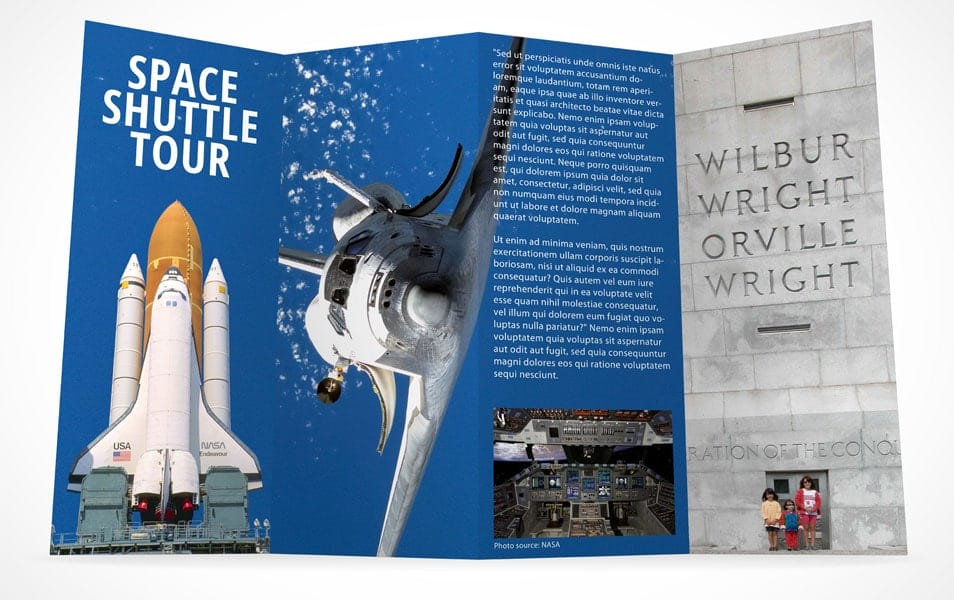 4 Panel Accordion Flyer Mockup Template