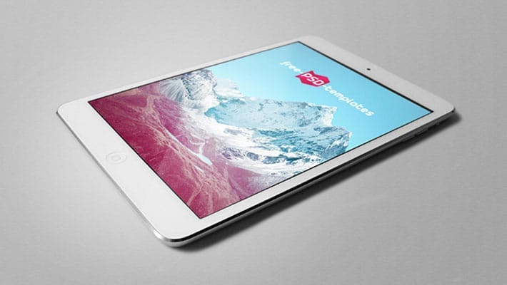 5 Free iPad Tablet Mock-ups in PSD