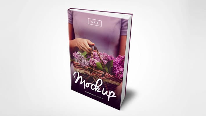 6 x 9 Hardcover eBook Mockup